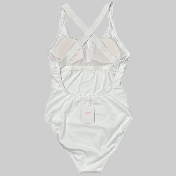 NWT Andie Swim The Tulum One Piece Swimsuit Womens M White - Picture 6 of 12